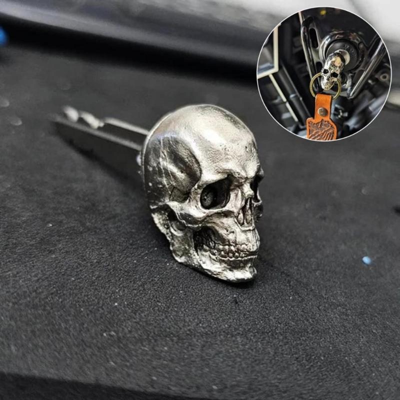 Trend Devil Skull Key Decorative Car Key Lightweight Keychain Car Ornament for Vehicles Perfect for Youthful Drivers
