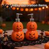 Decorative Bathroom Accessory Halloween Pumpkin Soap Dispenser, Refillable Lotion Liquid Hand Bottle, Vinyl Dispenser Durable Press Type Dispensing