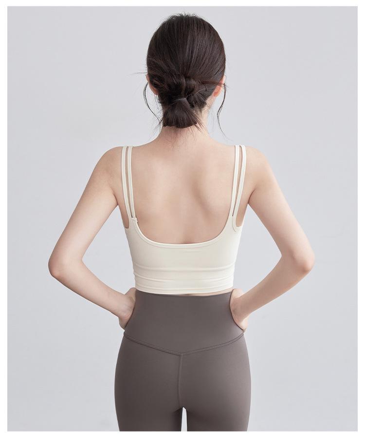 2025 Women's Autumn/Winter Camisole with Built-in Chest Pads & Back Support for Running, Fitness, Yoga, & Outerwear