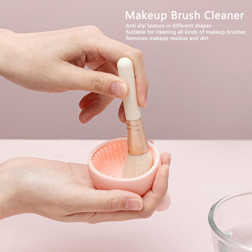 Make-up Pinsel Reinigungsschüssel Matte Zuhause Tragbar Flexibel Silikon Kosmetikpinsel Reiniger Schrubber