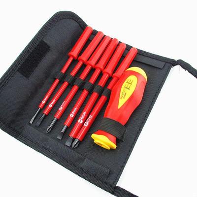 1Set 1000V Electricians Screwdriver Hand Tool Set Electrical Fully Insulated High Voltage Multi Screw Screw Driver Set