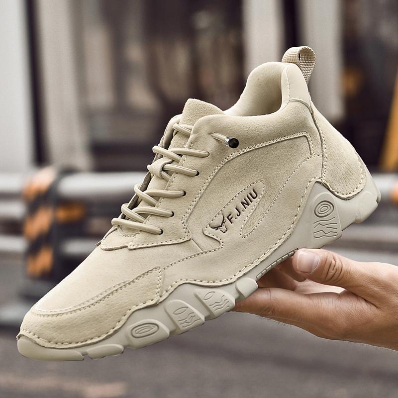 38-46 Herren Rutschfest Abriebfest Mode Lässige Lederschuhe Low Top Lederschuhe Outdoor Herren Winterstiefel