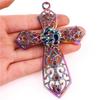2Pcs Rainbow Animal Charms For Jewelry Making Supplies Elephant Leopard Butterfly Charm Pendant Handmade Accessories Fatima Hand