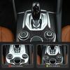 for Alfa Romeo Giulia Stelvio 2017- Carbon Fiber Gear Shift Panel Multimedia Buttons Frame Sticker Decoration