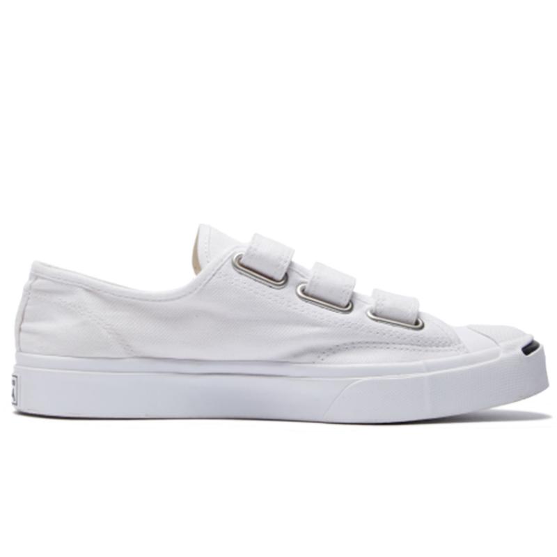 Converse Jack Purcell 3V Smile Low Top Canvas Unisex White