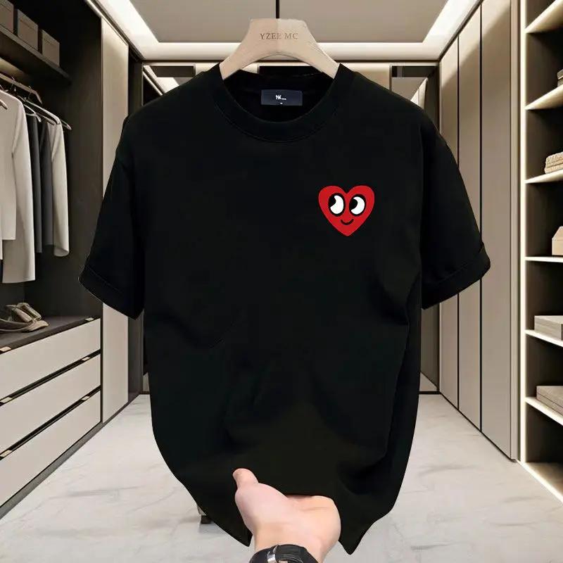 Cotton Love Print TShirt Unisex Summer Casual Short Sleeve Tee Breathable Loose Fit Fashion Streetwear Top