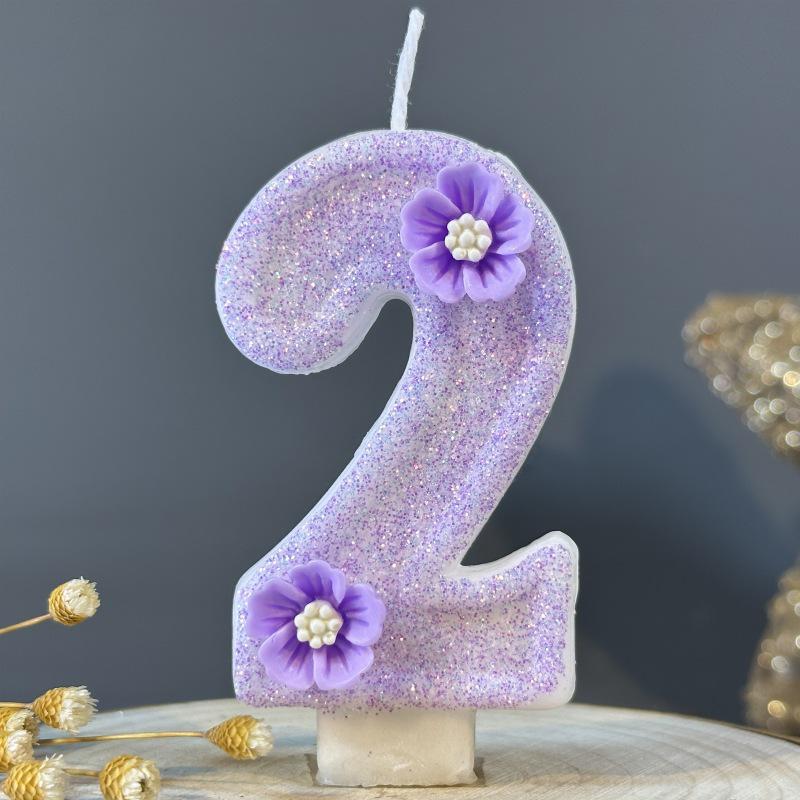 Handmade DIY Number Birthday Cake Candles - Creative Party Decoration