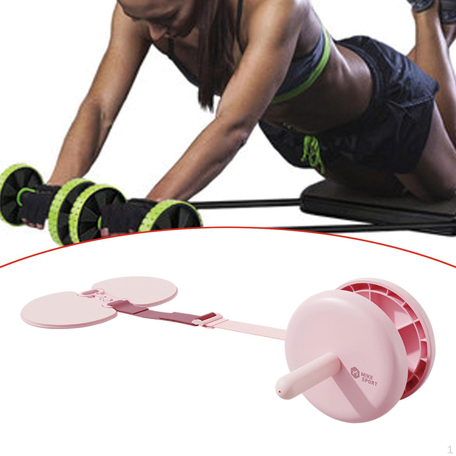 

Abdominal Wheel Core Strength Equipment for Men Women Non Slip Workout рожевий