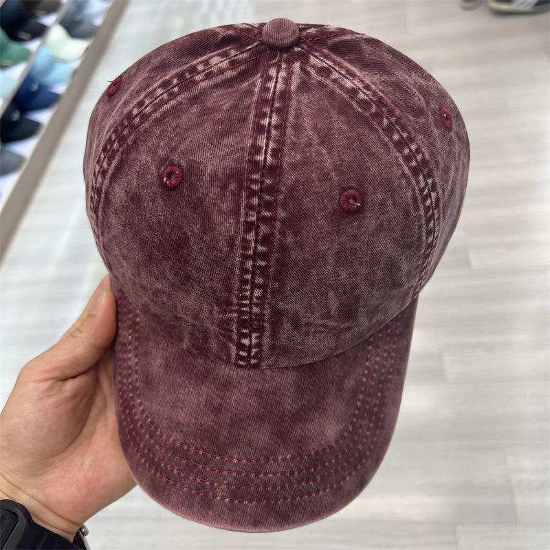 Spring and Autumn New Men's and Women's Hats Casual Versatile Old Baseball Caps Outdoor Sports Pure Cotton Washed Peaked Caps
