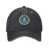 Vintage Swat F-FBI Logo Letter Baseball Caps Men Women Distressed Denim Washed Sun Cap Outdoor All Seasons Travel Gift Caps Hat