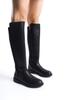 Women Modern Stylish Fashion Boots Boots Faux Leather Casual Boots Elastic Stretch Enpar Black Skin Available