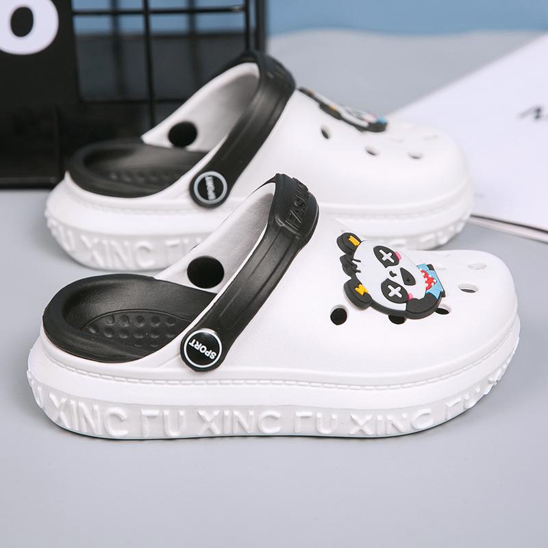 Children's Sandals Summer Baotou Boys and Girls Slippers Zhongtong Hole Shoes Breathable Children's Beach Shoes Classmates