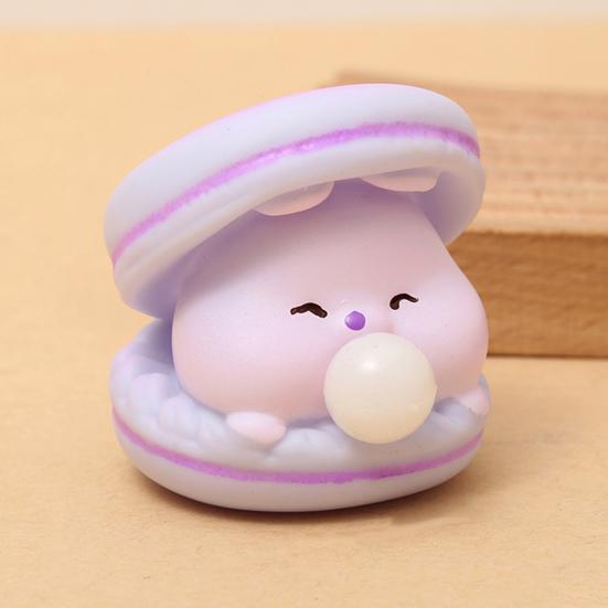 Burger Respirant à Bulles Jouet à Presser Souple en TPR Fidget pour Soulager le Stress Mignon Gadget de Décompression en Forme de Macaron pour Enfants Adultes
