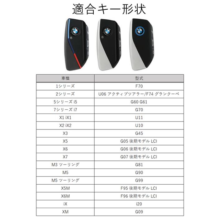 BMW Compatible Genuine Leather Key Case Key Cover F95 F96 G81 G60 G61 G70