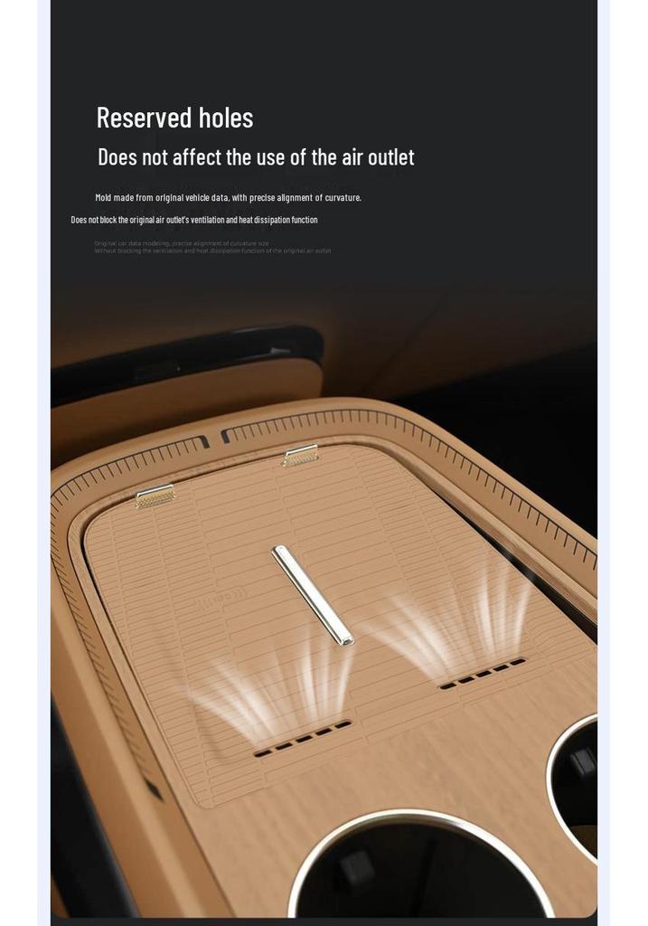 Xiaopeng GX Wireless Charging Silicone Pad: Anti-slip Center Console Protector for 26 Car Models.