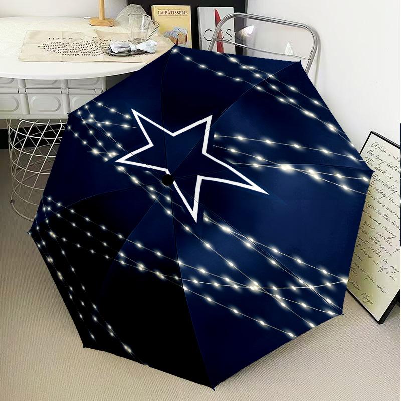 Dallas Cowboys Umbrella Folding umbrella, automatic umbrella 8-Frame for Travel, camping Use Gift for Halloween Christmas