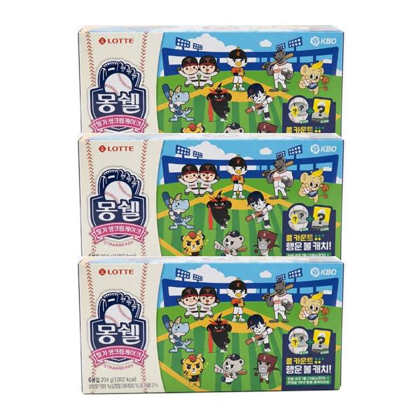 Lotte Moncher Strawberry KBO Edition 204g x 3P