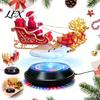 Floating Christmas Ornament Gift Santa Sleigh, Magnetic Levitation Santa's Flying Sleigh Ornament, Holiday Centerpiece for Fireplaces Display