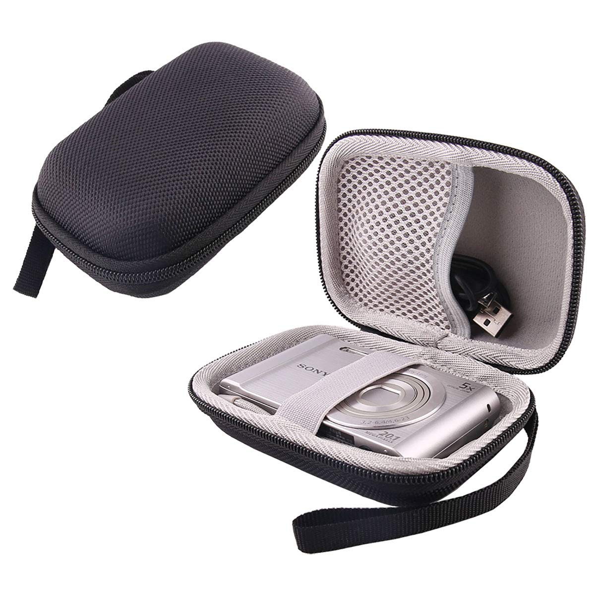 

Sony SONY Cyber-shot DSC-W830 DSC-WX500 Cyber-shot WX350 Digital Camera Dedicated Storage Case - WERJIA.JP (Black)