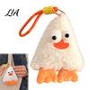 Flauschiges Cartoon-Hängeornament Niedlicher Tier-Plüsch-Schlüsselanhänger mit großen Augen, Dreieckiges Monster-Anhänger für Plüsch-Schlüsselanhänger Kinderrucksack, Weicher Taschenanhänger,
