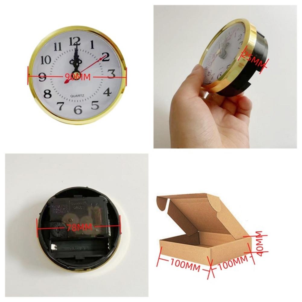 Gold Quartz Clock Insert Plastic+metal Repairing Clocks Clock Accessories