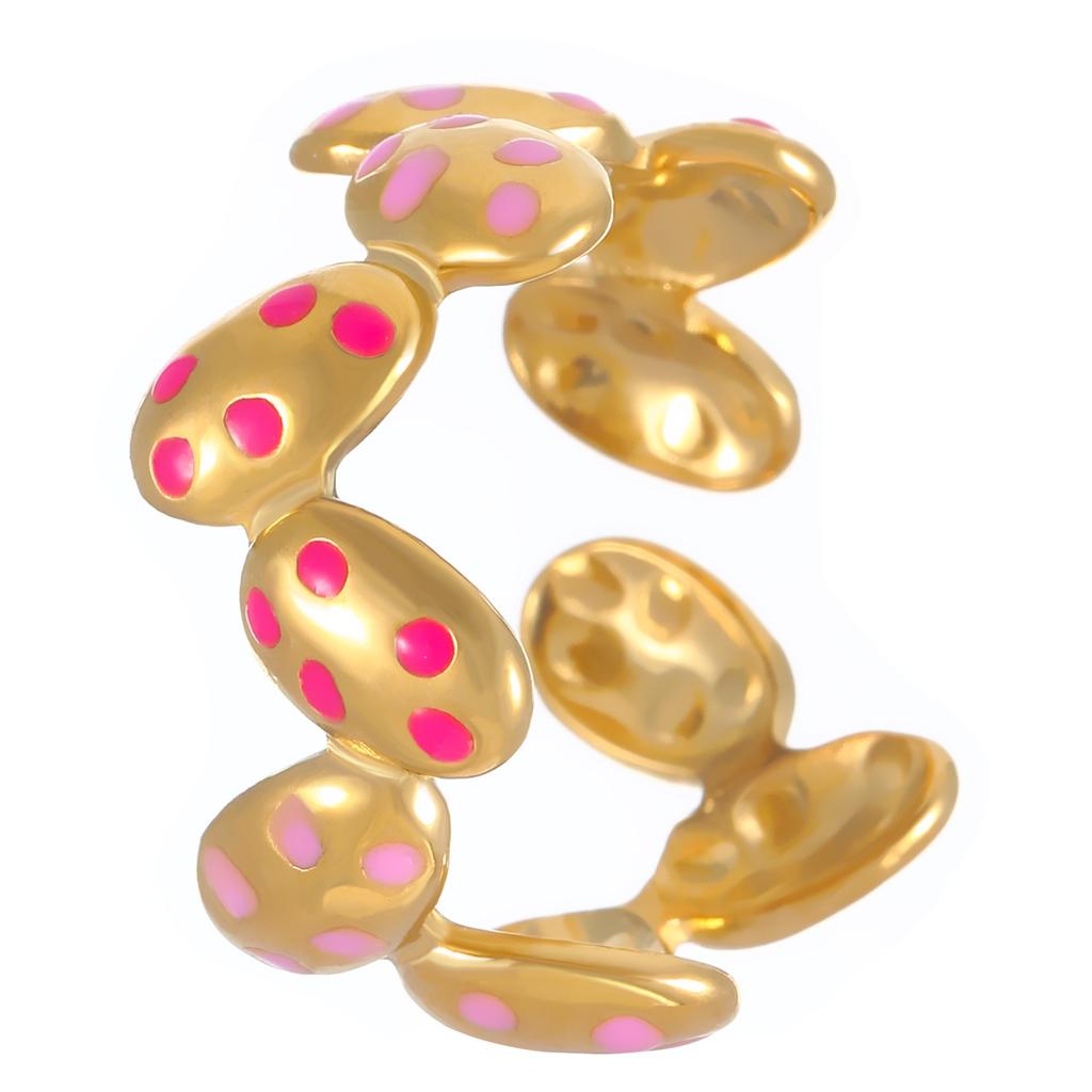 2026 ins stainless steel ring opening does not fade 18K gold-plated niche design sense simple and versatile ring women