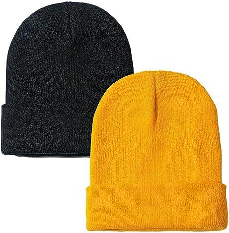 Rosoz Unisex Winter Beanie Cuffed Knit Skull Cap for Men and Women