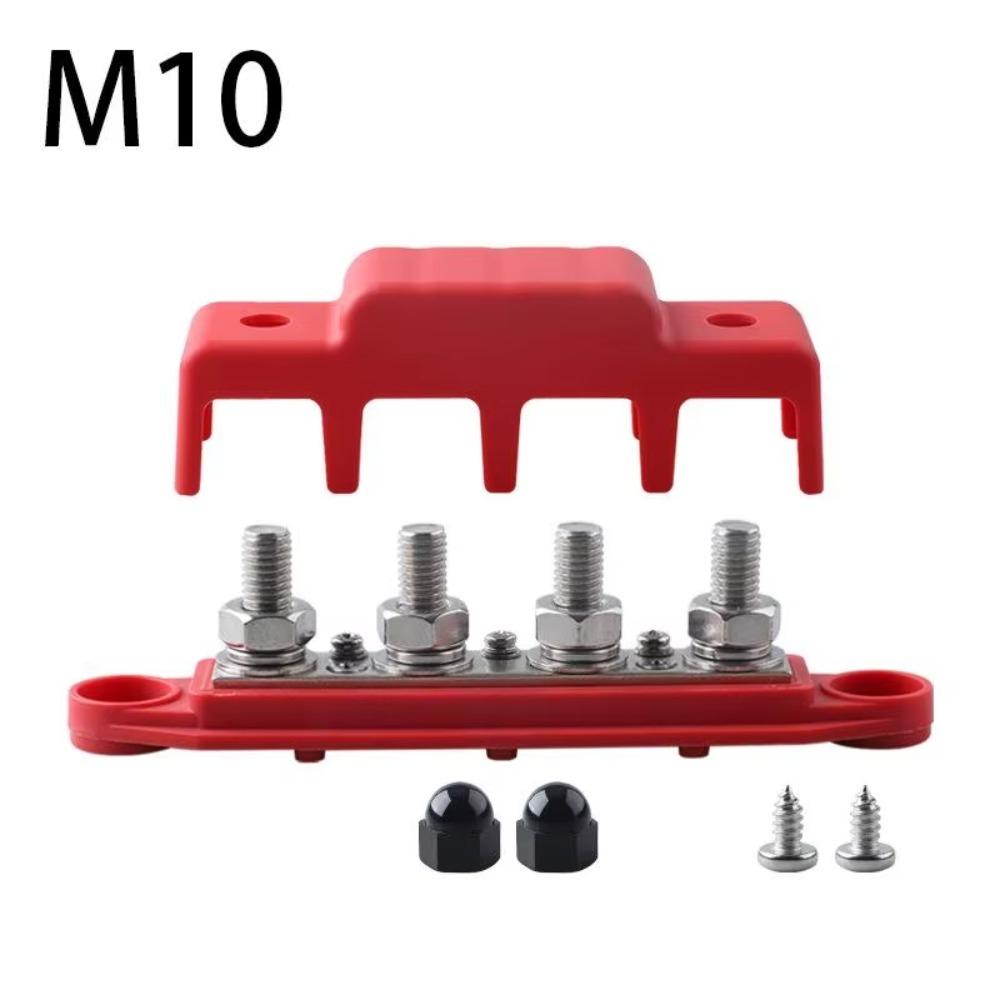 M8 M10 Stehbolzen Sammelschienenklemme 250A Batterie-Verteilerblock Stromverteilerblock Boot Auto Wohnmobil
