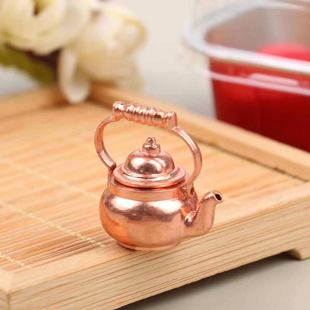 Cookware 1:12 Mini Kitchen Utensils Sets Kettle Mini Kitchen Cooking Kit  Kids Toys