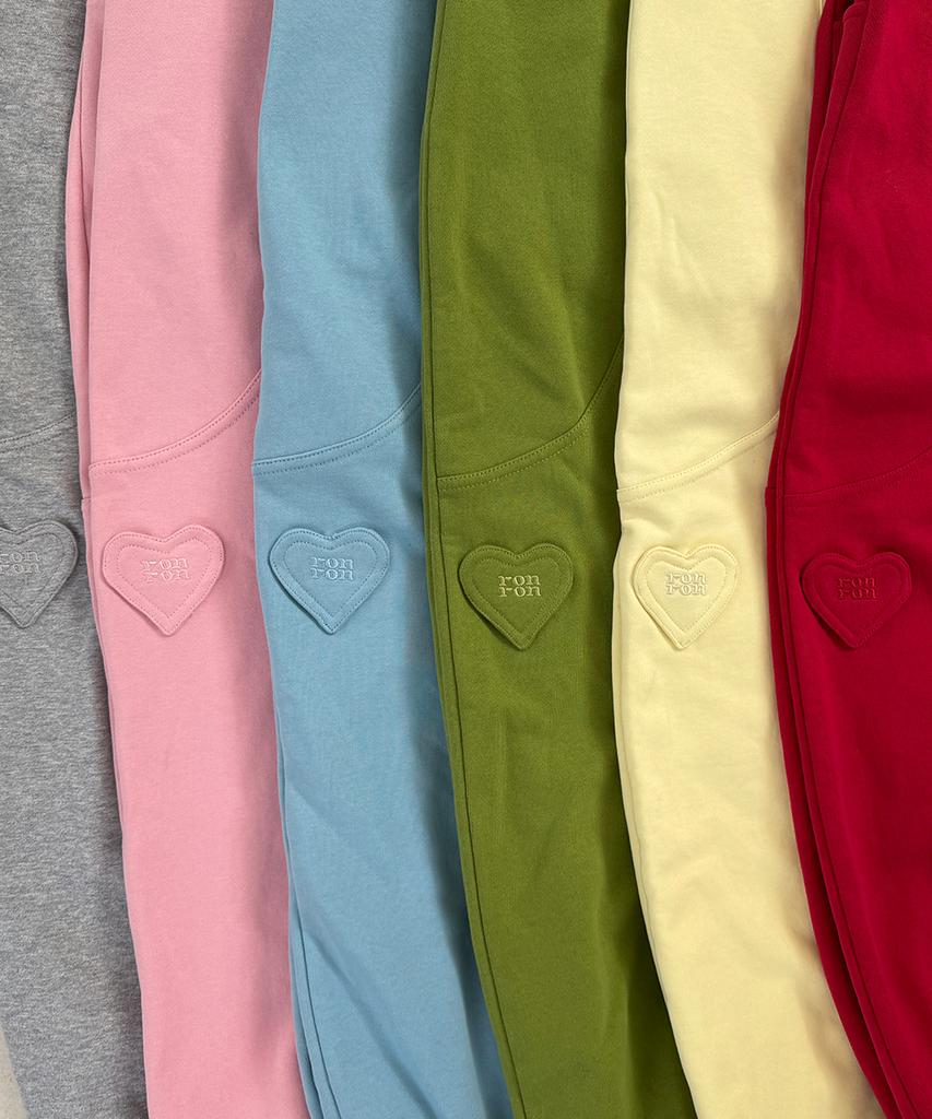 RONRON Mini Heart Balloon Jogger Pants Red