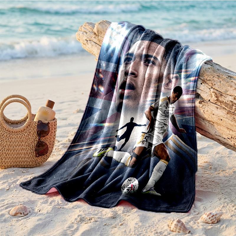 Jude Bellingham Druck Mikrofaser Strandtuch Schnelltrocknend Saugfähig Großes Handtuch Für Strand Schwimmen Reisen
