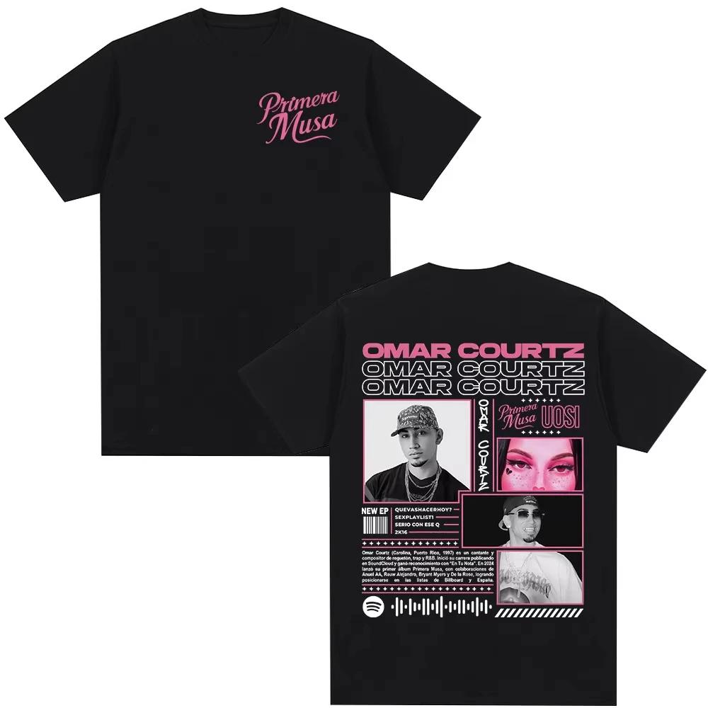

Rapper Omar Courtz Primera Musa Album Tour Merch T Shirt Unisexs Women Hip Hop Fashion Tshirt Casual Cotton Short Sleeve Tshirts S