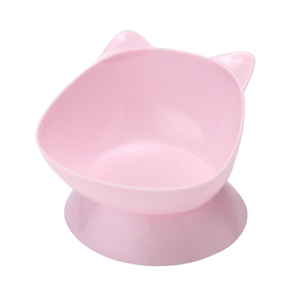 Raised Cat Bowl Small Dog Waterer Protect Pet's Spine Stable Durable Tilted Pet Feeder Kitten Water Bowl for Small Medium Dogs