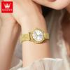 OLEVS Women's Watches Simple Fashion Original Watch Stainless Steel Mesh Strap Waterproof Luminous Watches For Women