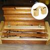 8 Pcs 18 Mm Brass Hidden Barrel Hinges - Invisible Concealed Furniture Hinges for DIY Jewelry Box, Cabinets & Secret Doors