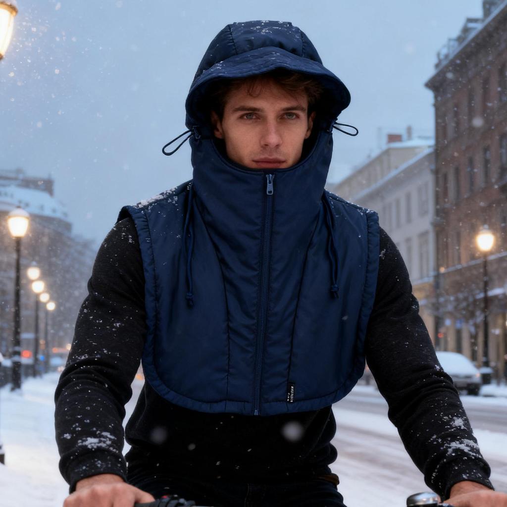 Winter Cycling Hat Comfortable Headwear With Face Covering Cold Weather Winter Headwear For Skiing Snowboarding Sledding Hiking