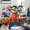 Dragon Ball character Print Flannel Blanket High quality Comfortable for All Seasons Home Decor Warmth and Comfort Perfect for Christmas Gifts