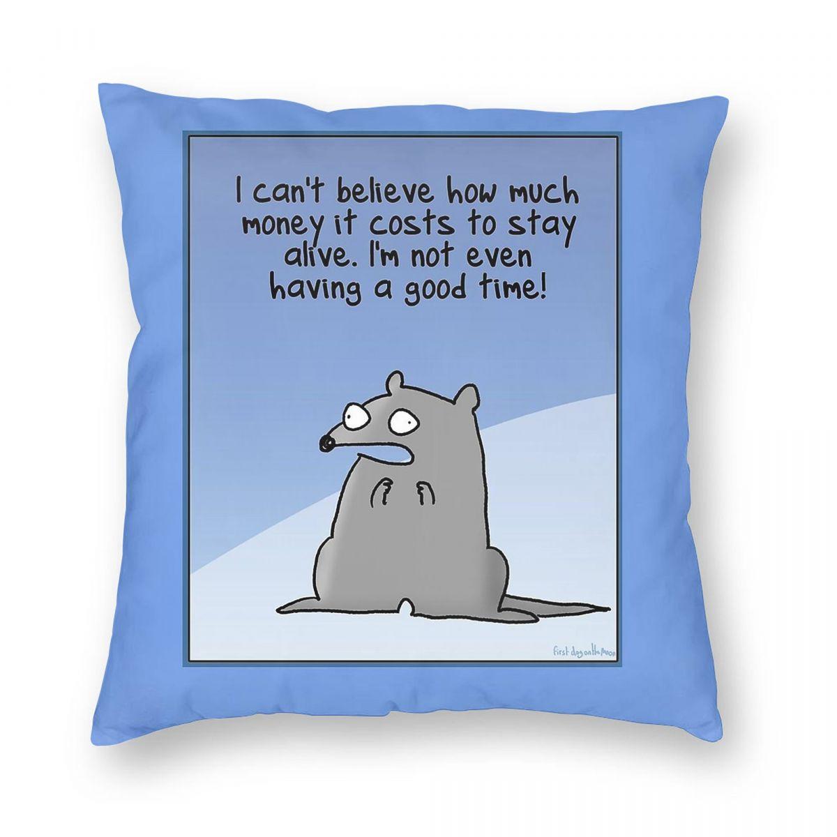 Bettong Not Even Having A Good Time Square Pillowcase Polyester Linen Velvet Creative Zip Decor Throw Pillow Case Bed Cover 30x30cm