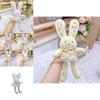 Jinnew Floral Dress Plush Bunny Keychain With Cute Design For Gift And Accessories