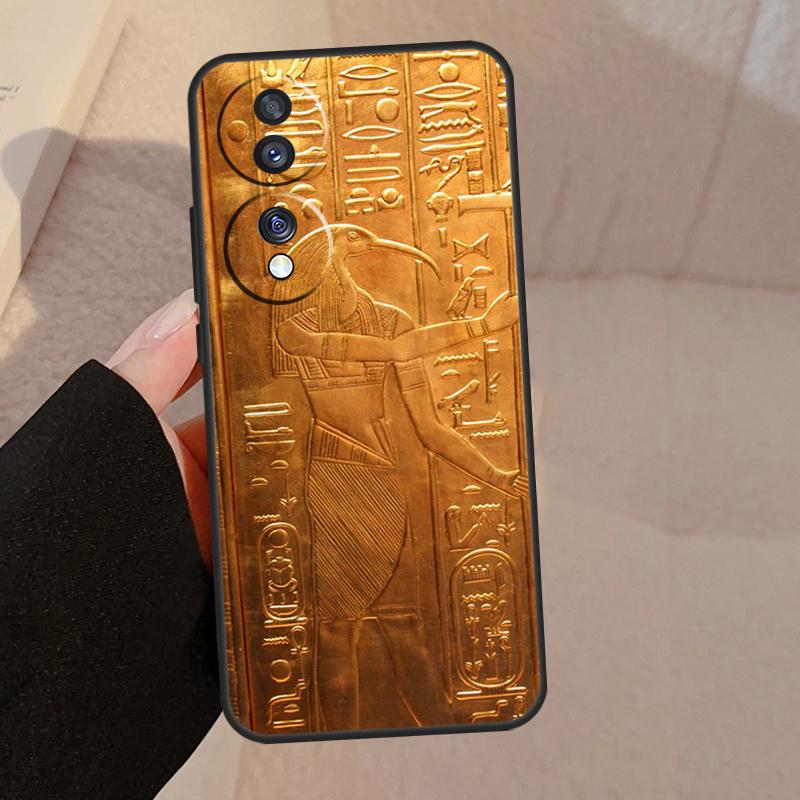 Egyptian Hieroglyphics For Honor Magic 8 Pro 6 5 7 Lite Case For Honor 400 200 90 70 50 X8c X8b X9a X9b X9c X9d Win