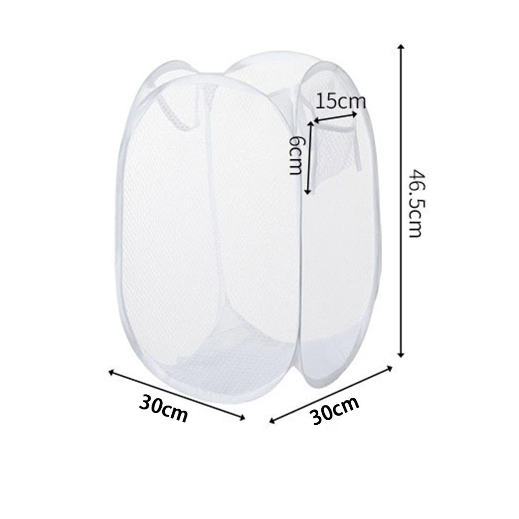 Foldable Mesh Laundry Basket, Solid Color, Breathable, Dirty Clothes Basket, Toy and Miscellaneous Items Storage Basket