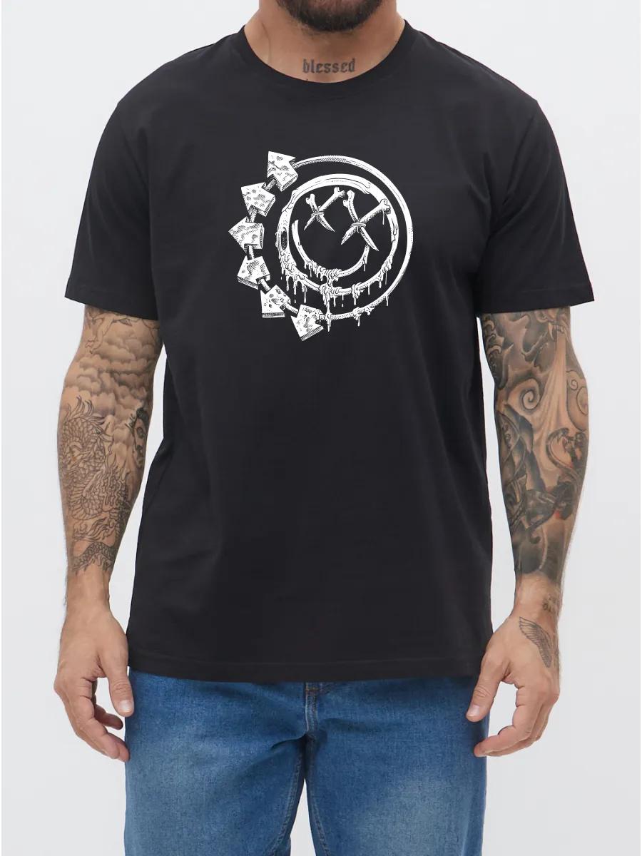 T-shirt Raccoon in jeans print, animal, black, for animal lovers L