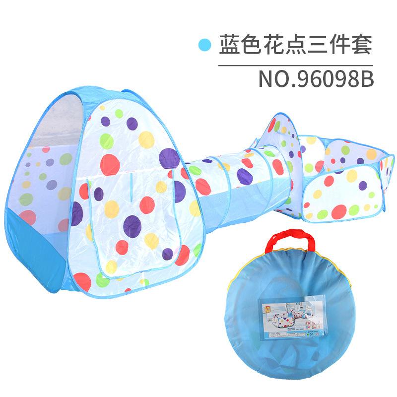 

Children S Tent Indoor And Outdoor Foldable Climbing Game House 3-In-1 Storage Ocean Ball Pool Tunnel Tent Toys