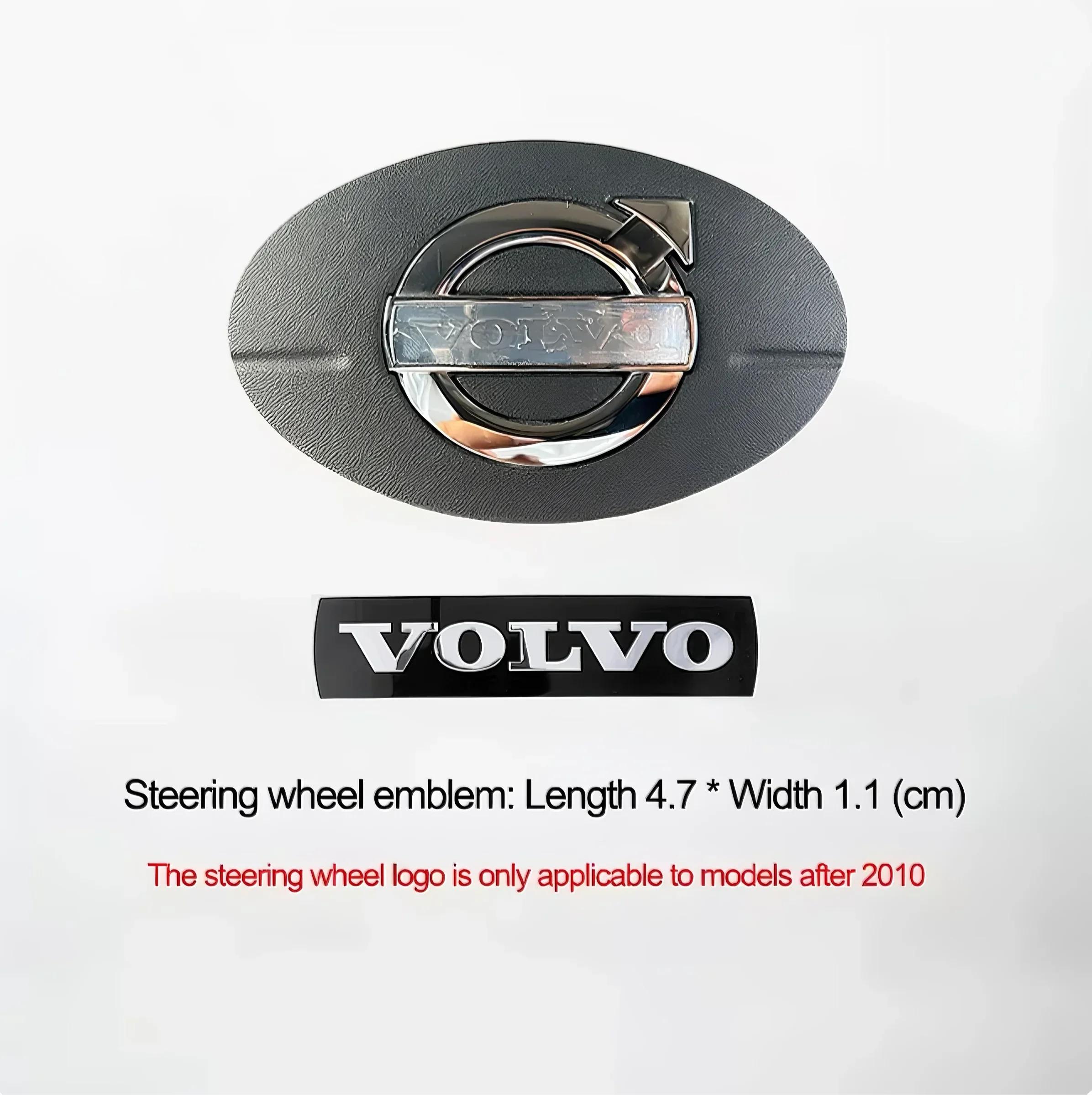 

Car Front Grille Logo/Airbag Lettering Decorative 3D Sticker/Steering Wheel Logo Volvo XC60 XC90 S60L S80L S90 V50 V60 C70 S40