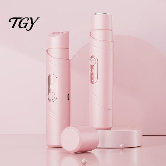 USB Rechargeable Hair Remover Women Dual-Head Electric Shaver, IPX7 Waterproof Bikini Trimmer, Compact Trimmer Removal Epilator for Face Body