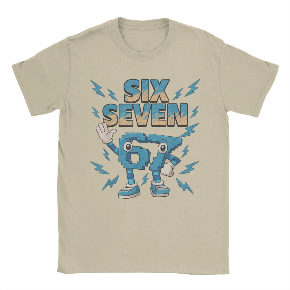 

Men Women s Cotton Printed T-Shirt Meme 67 Six Seven Italian Brainrot Funny T-Shirts Harajuku Summer Tees Tops 3XL