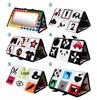 Aipinqi Baby Funhouse Mirror Cloth Book: Car Hanging Toy with Foldable Pendant for Back Seat