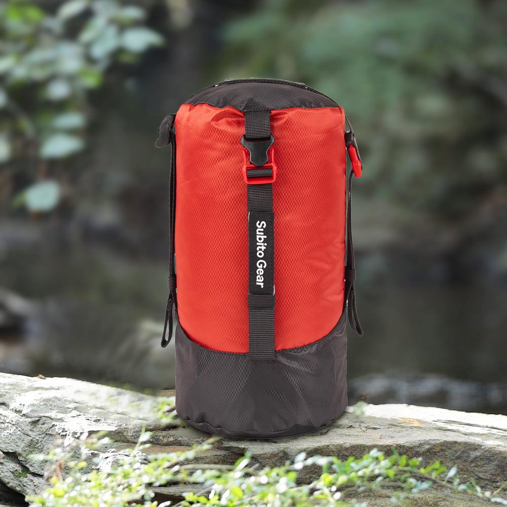 Kompressionspåse Sovsäck Ultralätt 1-25L Polyester Utomhus Camping Mångsidig Vattentät Förvaringspåse för Vandring
