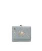 Samantha Vega Wallet Sam Jeweled Folding Wallet for Dark Blue Tri-fold [Tuxedo Collection] Women,