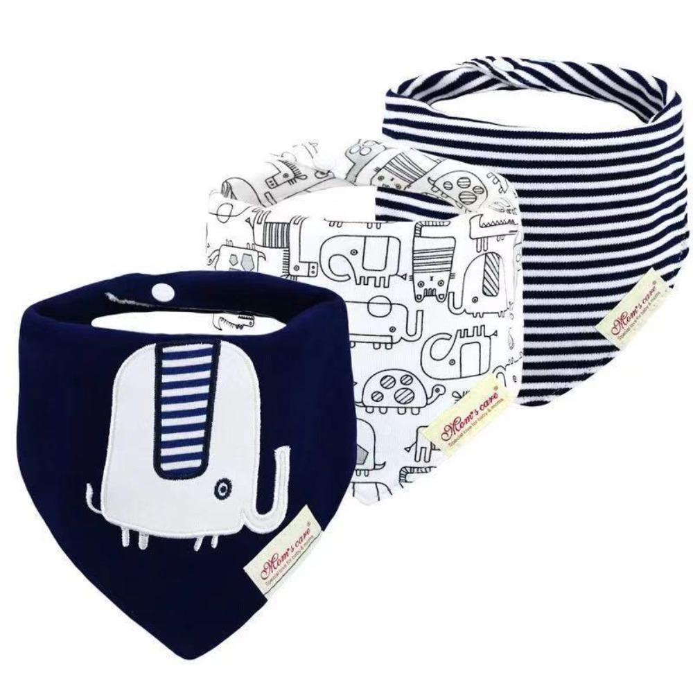 

Stripes Pattern Drool Bibs Soft Texture Saliva Towels Baby Care Baby Bibs Drool Protection Style D